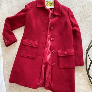 Red Style & Co Peacoat (barley ever worn!)